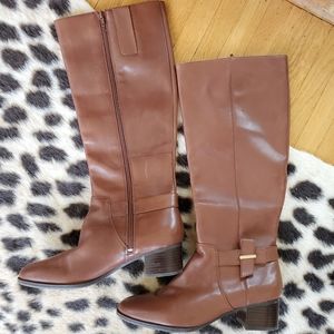 Nine West knee high leather riding boots (Villiger)